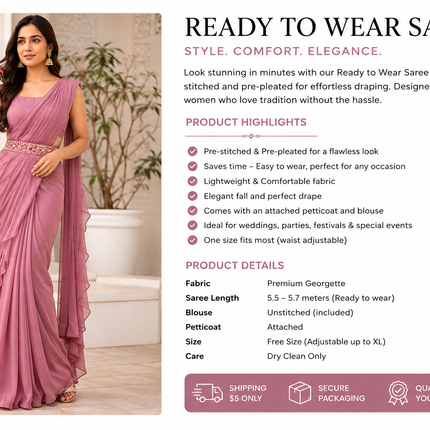 Collection image for: Ready to Wear Sarees