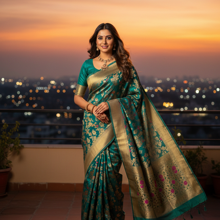 AAN Silk House Khaddi Banarasi Georgette collection
