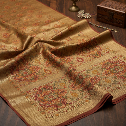Collection image for: Poshkar Kani Tussar Silk