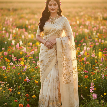 AAN Silk House Organza Banarasi Silk collection