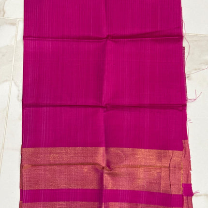 Handloom Rajkot Patol silk saree  with pure silk weaving sareepaired with running silk blouse l  Firozi blue/Magenta pink