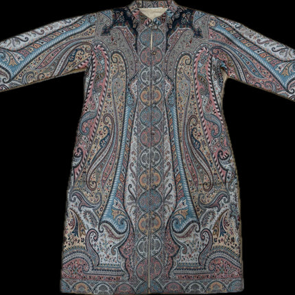 Luxury Kani/Jamawar fine  Wool Ladies Jacket | woven Kashmir Artwear | Statement fashion wear | Kashmir Winter Dresses|long length| size 46