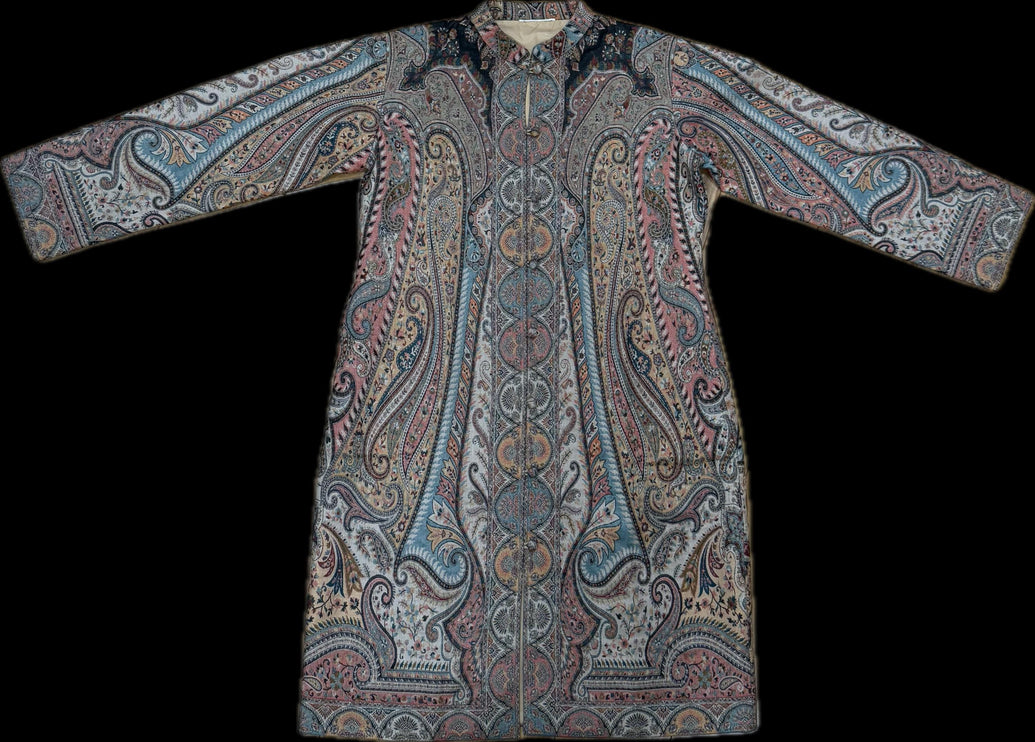 Luxury Kani/Jamawar fine  Wool Ladies Jacket | woven Kashmir Artwear | Statement fashion wear | Kashmir Winter Dresses|long length| size 46