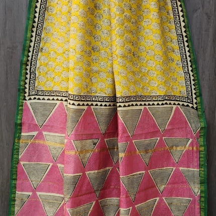 Maheshwari Cotton-Silk Saree | Zari Border Saree | Saree With Blouse