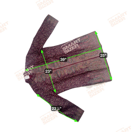 Luxury Kani/Jamawar wool jari Ladies Jacket | woven Kashmir Artwear | Statement fashion wear | all season Dresses|long wine color| size 46