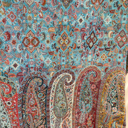 Luxury Kani/Jamawar  Wool Unisex Jacket | woven Kashmir Artwear | Statement fashion wear | Kashmir Winter Dresses|short length| size 46