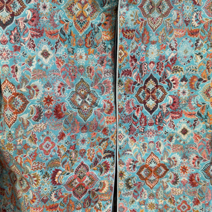 Luxury Kani/Jamawar  Wool Unisex Jacket | woven Kashmir Artwear | Statement fashion wear | Kashmir Winter Dresses|short length| size 46