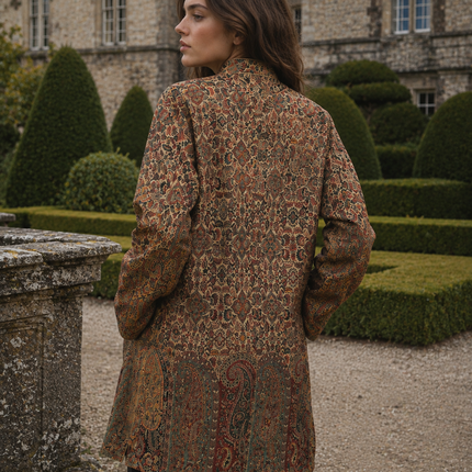 Kani Woven Wool Jacket | Kashmir Artwear, Size 38