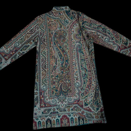 Luxury Kani/Jamawar  Wool Ladies Short Jacket | woven Kashmir Artwear | Statement fashion wear | Kashmir Winter Dresses| size 42