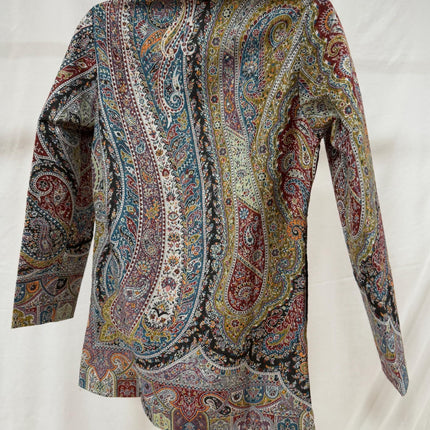 Luxury Kani/Jamawar  Wool Ladies Jacket | woven Kashmir Artwear | Statement fashion wear | Kashmir elegance |short length| size 38