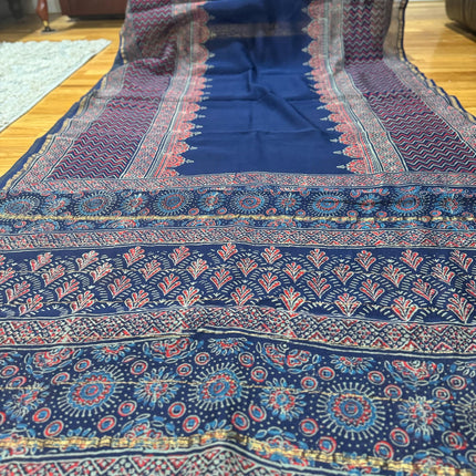 Maheshwari Cotton-Silk Saree | Zari Border Saree | Saree With Blouse