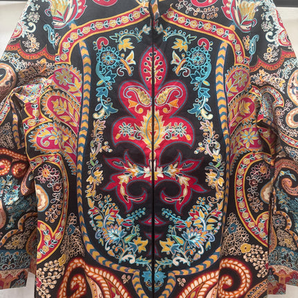 Luxury Kani/kalamkari  Wool Ladies Jacket | hand work Kashmir Artwear | Statement fashion wear | Kashmir all season Dresses|long| size 42,48