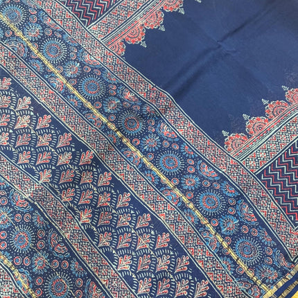 Maheshwari Cotton-Silk Saree | Zari Border Saree | Saree With Blouse