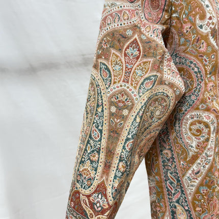 Luxury Kani/Jamawar  Wool Ladies Jacket | woven Kashmir Artwear | Statement fashion wear | Kashmir Winter Dresses|short length| size 38