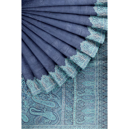 Kashmiri Kani Silk - Gray