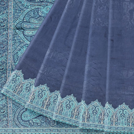 Kashmiri Kani Silk - Gray