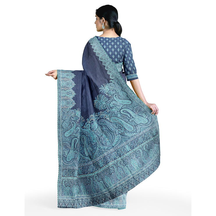 Kashmiri Kani Silk - Gray