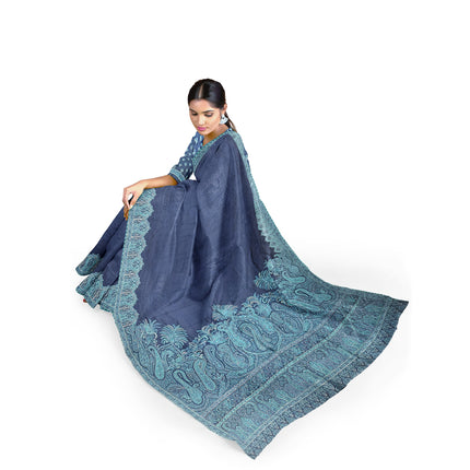 Kashmiri Kani Silk - Gray