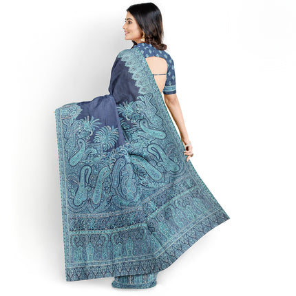 Kashmiri Kani Silk - Gray