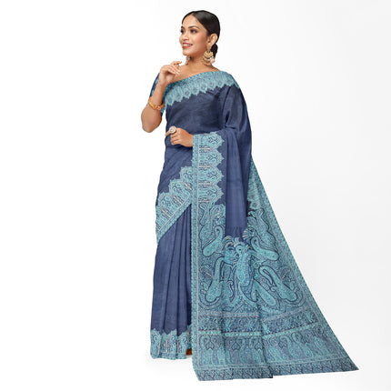 Kashmiri Kani Silk - Gray