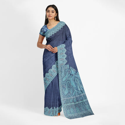 Kashmiri Kani Silk - Gray