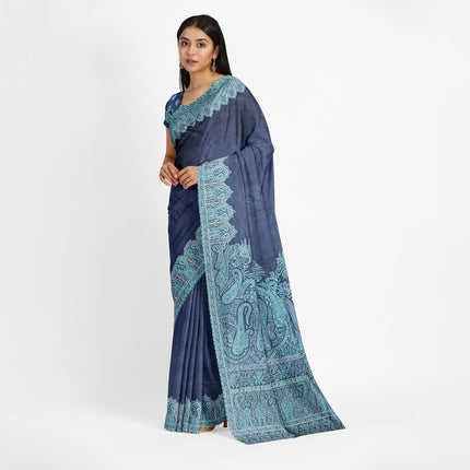 Kashmiri Kani Silk - Gray