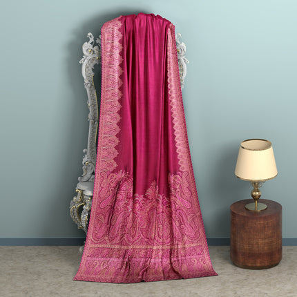 Kashmiri Kani Silk - Maroon