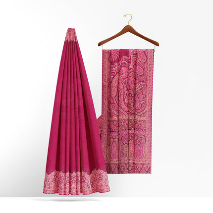 Kashmiri Kani Silk - Maroon