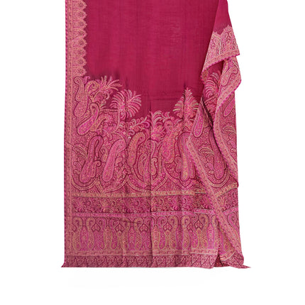 Kashmiri Kani Silk - Maroon