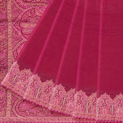 Kashmiri Kani Silk - Maroon