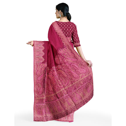 Kashmiri Kani Silk - Maroon
