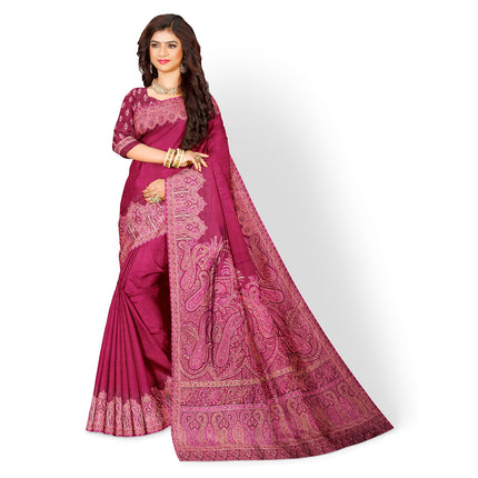 Kashmiri Kani Silk - Maroon