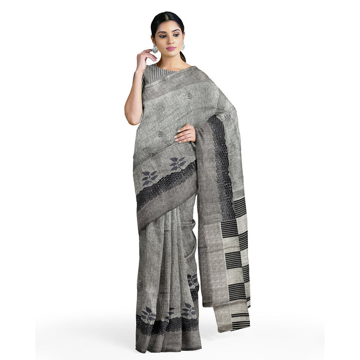 Kashmiri Tussar Silk - Grey