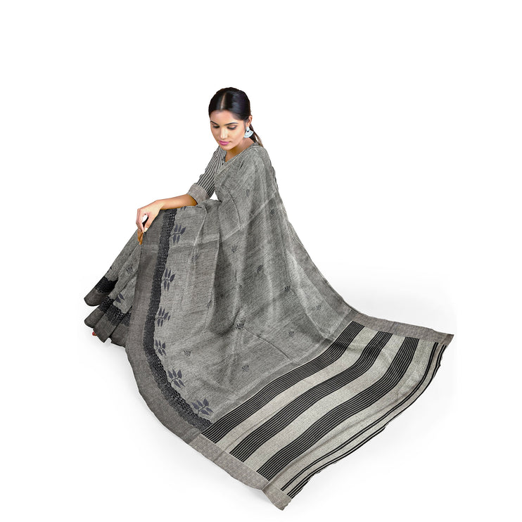 Kashmiri Tussar Silk - Grey