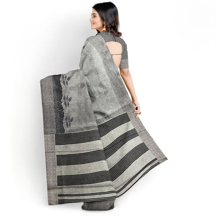 Kashmiri Tussar Silk - Grey