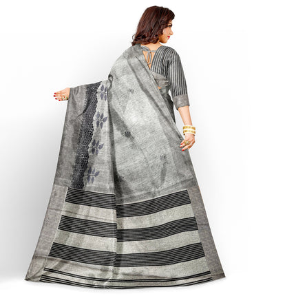 Kashmiri Tussar Silk - Grey