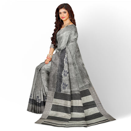 Kashmiri Tussar Silk - Grey