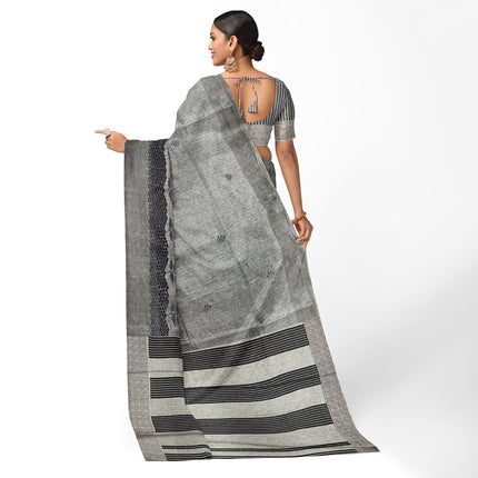 Kashmiri Tussar Silk - Grey