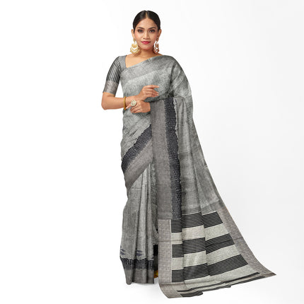Kashmiri Tussar Silk - Grey