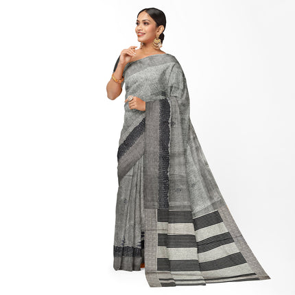 Kashmiri Tussar Silk - Grey