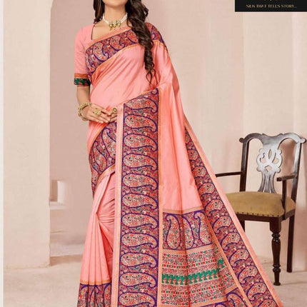Festive Sale!!! Kashmiri Kani embroidered Silk Saree - Authentic Kashmiri kani work - Kani Badam -Paisley Sarees