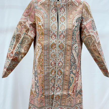 Luxury Kani/Jamawar  Wool Ladies Jacket | woven Kashmir Artwear | Statement fashion wear | Kashmir Winter Dresses|short length| size 38