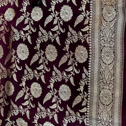 Pure Banarasi Kaduwa katan Silk Saree | Jaal weaving and golden zari | Hand Woven | Lock weaving| Silk Mark certified