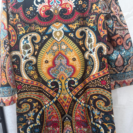 Luxury Kani/kalamkari  Wool Ladies Jacket | hand work Kashmir Artwear | Statement fashion wear | Kashmir all season Dresses|long| size 42,48