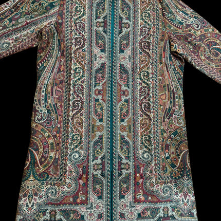 Luxury Kani/Jamawar  Wool Ladies Short Jacket | woven Kashmir Artwear | Statement fashion wear | Kashmir Winter Dresses| size 42