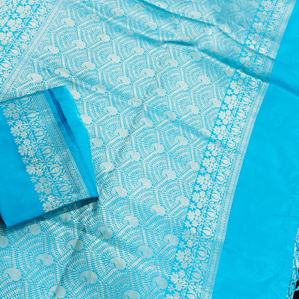 Pure Banarasi Silk Saree | Jaal weaving/  Resham/light golden zari |  Hand Woven | Lock weaving| Silk Mark certified