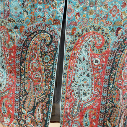 Luxury Kani/Jamawar  Wool Unisex Jacket | woven Kashmir Artwear | Statement fashion wear | Kashmir Winter Dresses|short length| size 46