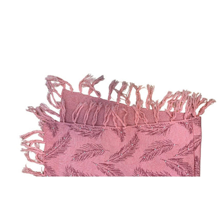 warm designer wool poncho - a wearable masterpiece | Pink with Pearls all over