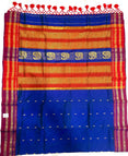 peacock blue - red