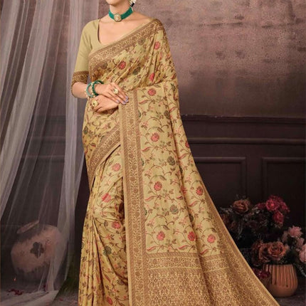 Kashmiri Poshkar Kani Saree(catalog - vol1) |Tussar Silk |Wedding & Party Wear | Aan Silk House Original | Festive Ethnic Saree|Special Sale